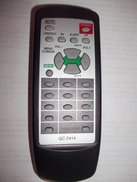 CONTROLE TV AYWA AR145 AR205 AR295 RC-ZVT08